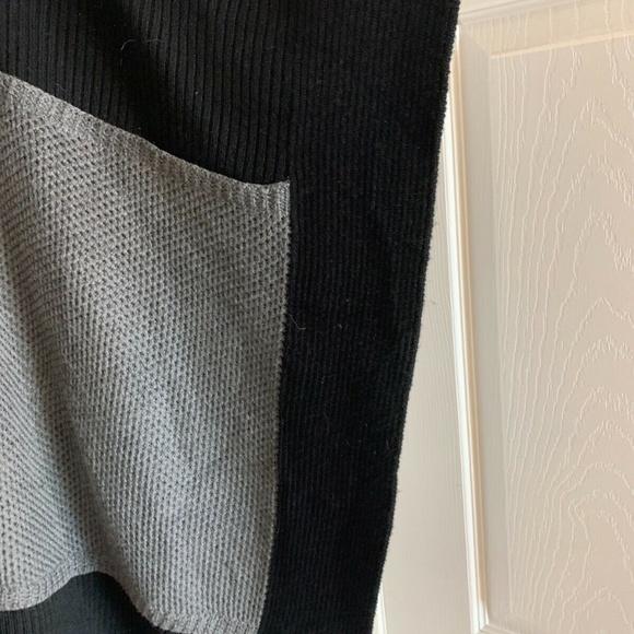 Orange Fashion Village Womens One Size Oversized Sweater Poncho jacket Gray Blac - Picture 2 of 4